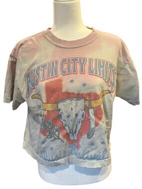 Austin City Limits Shirt ACL Tie Dye Shirt M Distressed Texas Festival USA Made